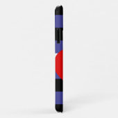 Leren Pride-vlag en hart Case-Mate iPhone Case (Achterkant/rechts)