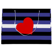 Leren Pride-vlag en hart Groot Cadeauzakje (Voorkant)