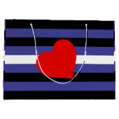 Leren Pride-vlag en hart Groot Cadeauzakje (Achterkant)