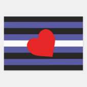 Leren Pride-vlag en hart Inpakpapier Vel (Voorkant 2)