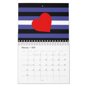 Leren Pride-vlag en hart Kalender (Feb 2027)