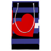 Leren Pride-vlag en hart Klein Cadeauzakje (Voorkant)