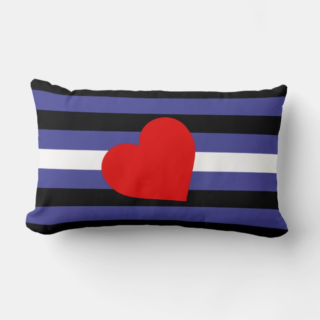 Leren Pride-vlag en Hart Kussen (Voorkant)