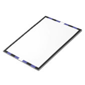 Leren Pride-vlag en hart Notitieblok (Schuin)