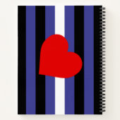 Leren Pride-vlag en hart Notitieboek (Achterkant)