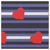 Leren Pride-vlag en hart Stof (Close Up)
