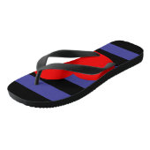 Leren Pride-vlag en hart Teenslippers (Schuin)