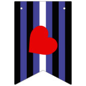 Leren Pride-vlag en hart Vlaggetjes (Tweede vlag)