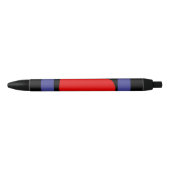 Leren Pride-vlag en hart Zwarte Inkt Pen (Voorkant)