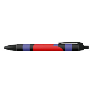 Leren Pride-vlag en hart Zwarte Inkt Pen