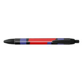 Leren Pride-vlag en hart Zwarte Inkt Pen (Achterkant)