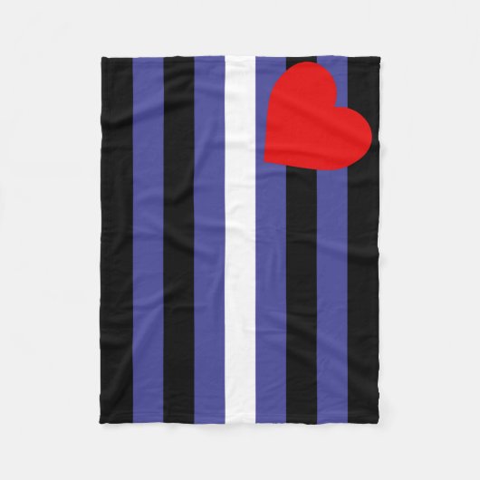 Leren Pride-vlag Fleece Deken (Voorkant)