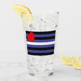 Leren Pride-vlag Glas