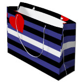 Leren Pride-vlag Groot Cadeauzakje (Achterkant Gekanteld)