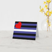 Leren Pride-vlag Kaart (Gele Bloem)