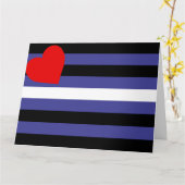 Leren Pride-vlag Kaart (Gele Bloem)