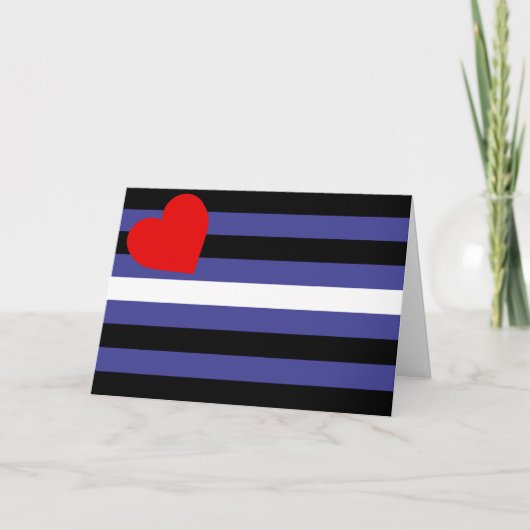 Leren Pride-vlag Kaart (Voorkant)