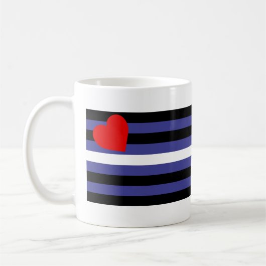 Leren Pride-vlag Koffiemok (Links)