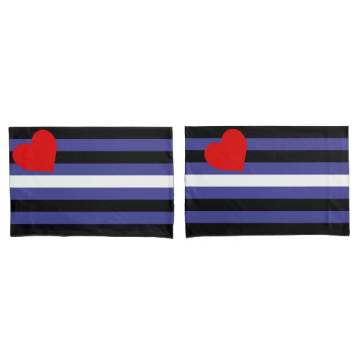 Leren Pride-vlag Kussensloop (Voorkant-Set)