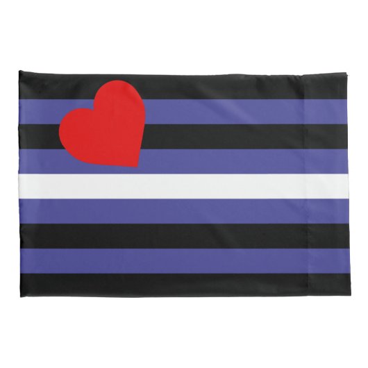 Leren Pride-vlag Kussensloop (Achterkant-Rechts)