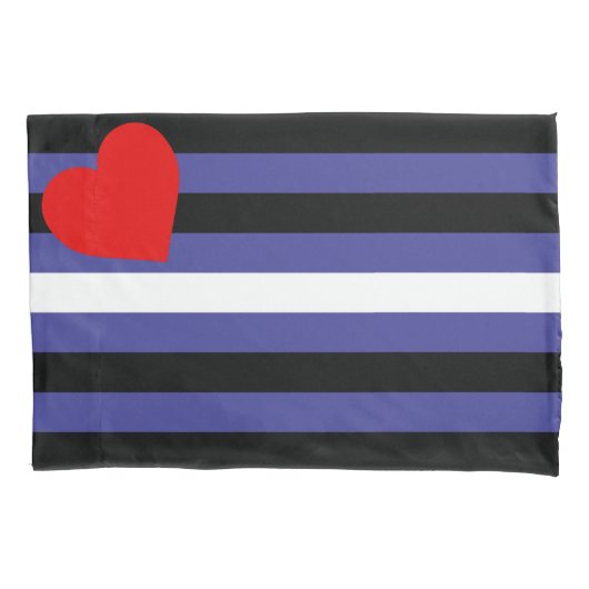 Leren Pride-vlag Kussensloop (Voorkant-Links)