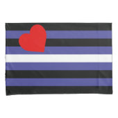 Leren Pride-vlag Kussensloop (Voorkant-Rechts)