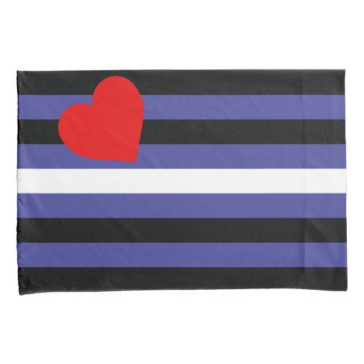 Leren Pride-vlag Kussensloop (Voorkant-Rechts)