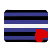 Leren Pride-vlag Magneet (Horizontaal)