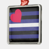 Leren Pride-vlag Metalen Ornament (Links)