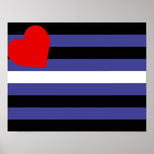 Leren Pride-vlag Poster (Voorkant)