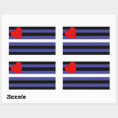 Leren Pride-vlag Rechthoekige Sticker (Vel)