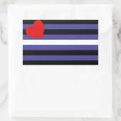 Leren Pride-vlag Rechthoekige Sticker (Tas)