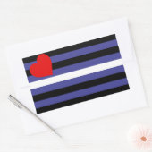 Leren Pride-vlag Rechthoekige Sticker (Envelop)
