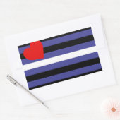 Leren Pride-vlag Rechthoekige Sticker (Envelop)