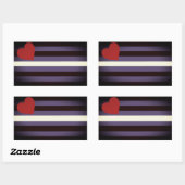 Leren Pride-vlag Rechthoekige Sticker (Vel)