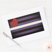 Leren Pride-vlag Rechthoekige Sticker (Envelop)