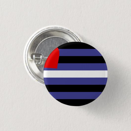 Leren Pride-vlag Ronde Button 3,2 Cm (Voorkant /achterkant)
