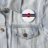 Leren Pride-vlag Ronde Button 5,7 Cm (In situ)
