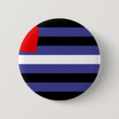 Leren Pride-vlag Ronde Button 5,7 Cm (Voorkant)