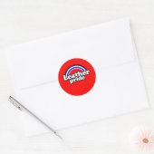 Leren Pride-vlag Ronde Sticker (Envelop)
