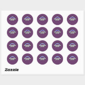 Leren Pride-vlag Ronde Sticker (Vel)