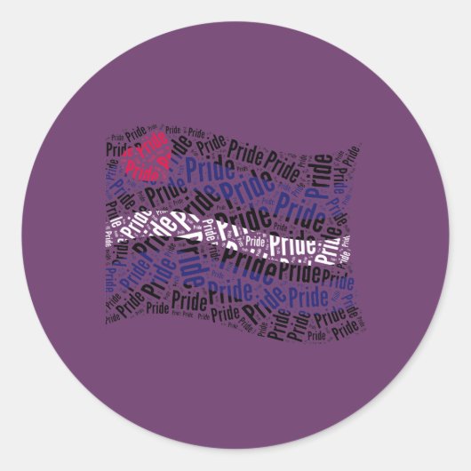 Leren Pride-vlag Ronde Sticker (Voorkant)