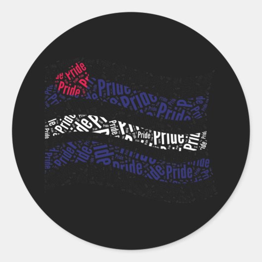 Leren Pride-vlag Ronde Sticker (Voorkant)