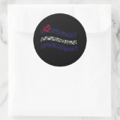 Leren Pride-vlag Ronde Sticker (Tas)