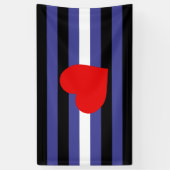 Leren Pride-vlag Spandoek (Verticaal)