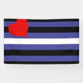 Leren Pride-vlag Spandoek (Horizontaal)