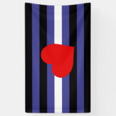 Leren Pride-vlag Spandoek (Verticaal)