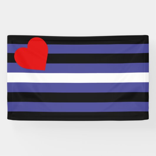 Leren Pride-vlag Spandoek (Horizontaal)