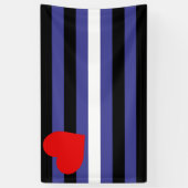 Leren Pride-vlag Spandoek (Verticaal)