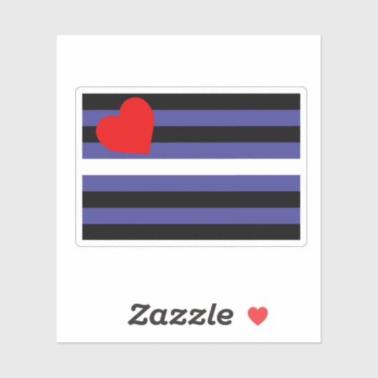 Leren Pride-vlag Sticker (Vel)